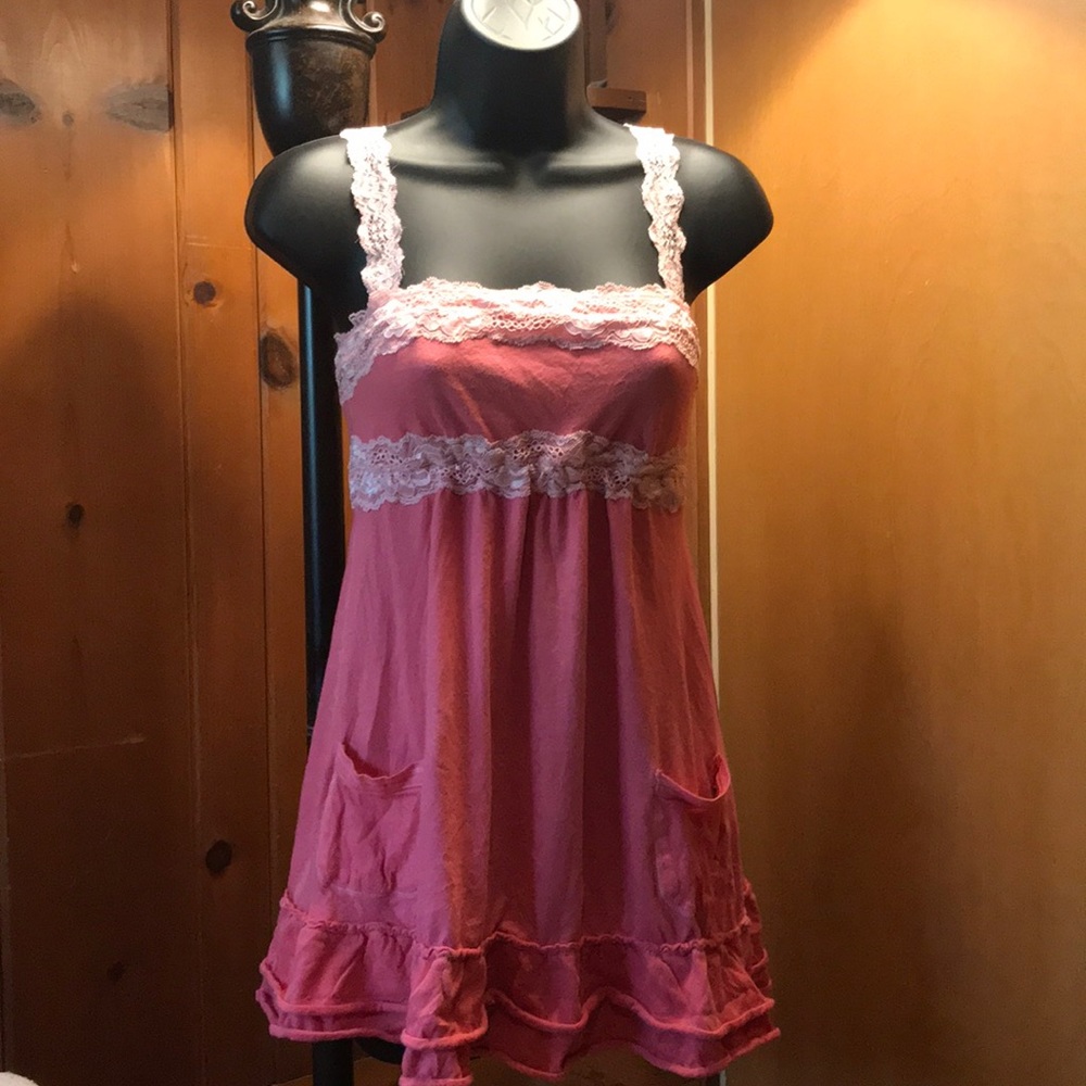 Pink babydoll top